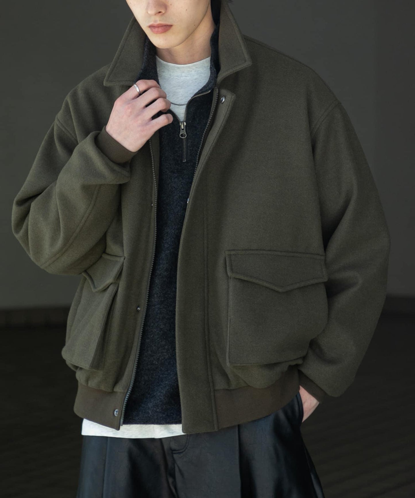 『UR TECH』剪裁呢料夾克