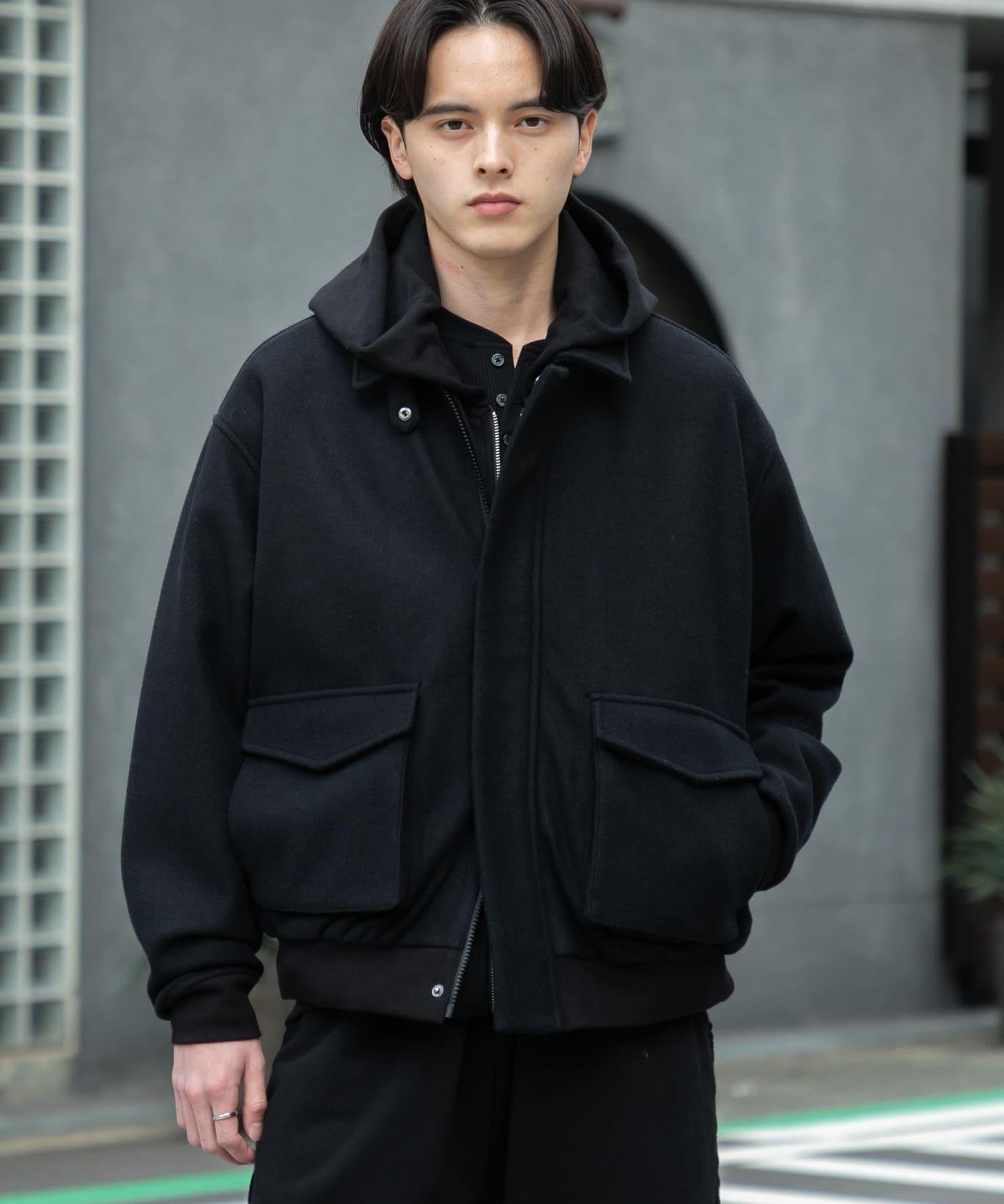 『UR TECH』剪裁呢料夾克