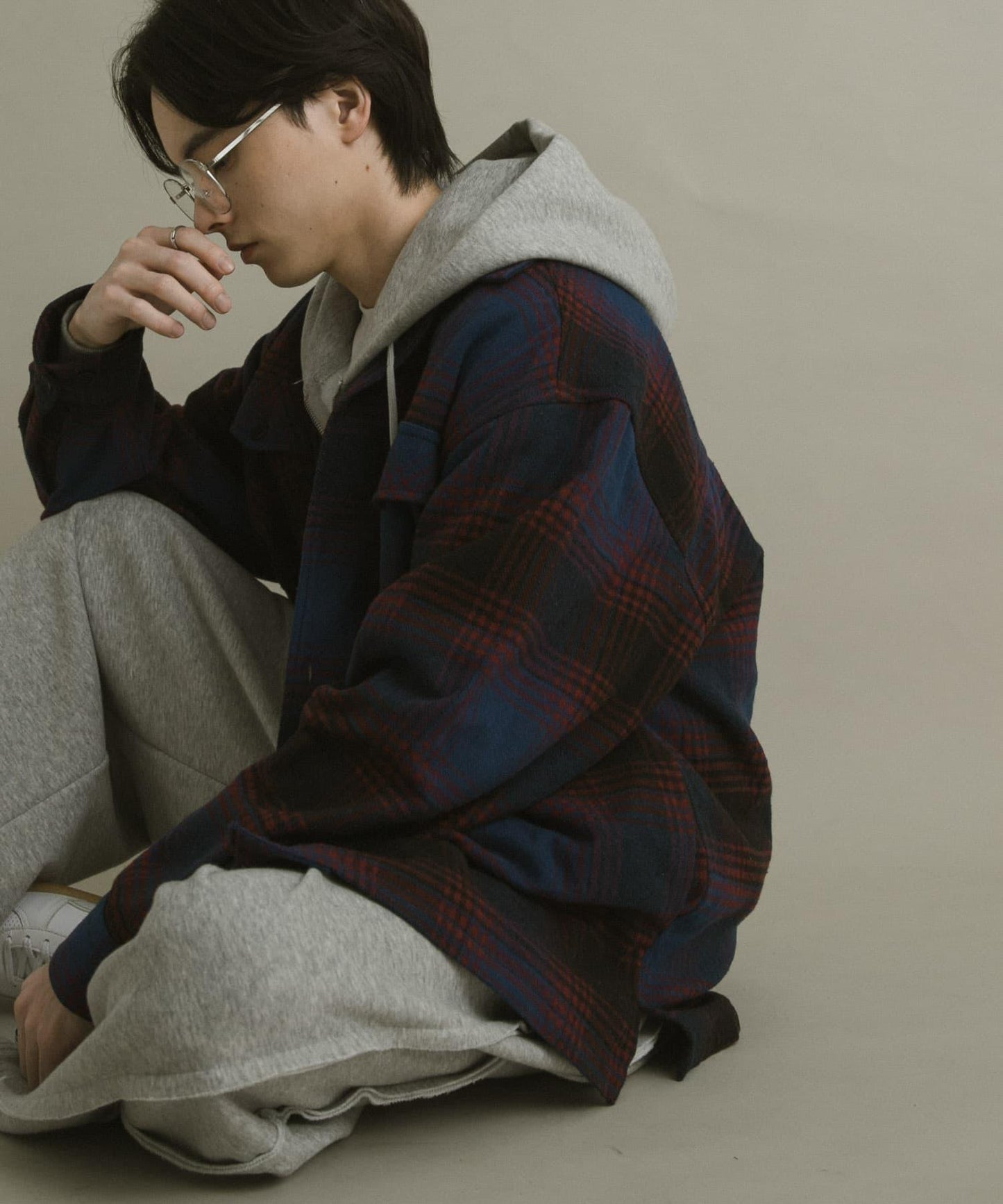 磨毛厚款法蘭絨格子襯衫