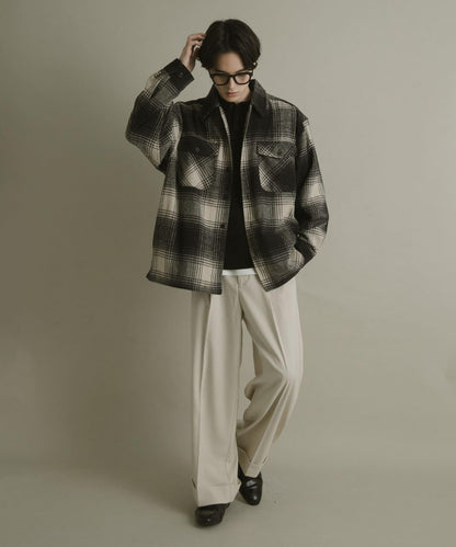 磨毛厚款法蘭絨格子襯衫