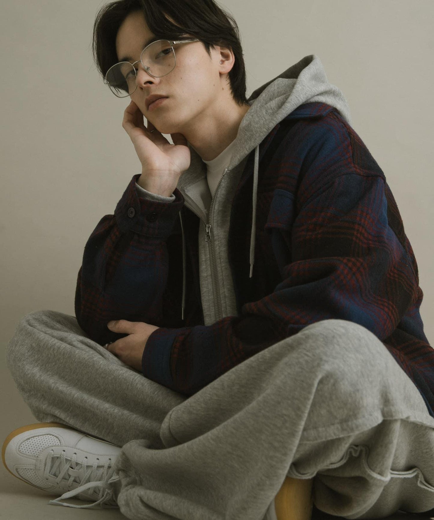 磨毛厚款法蘭絨格子襯衫