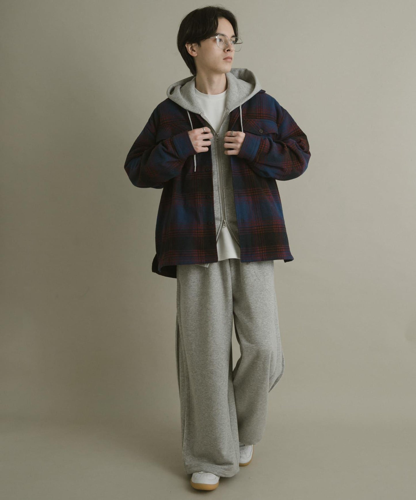 磨毛厚款法蘭絨格子襯衫