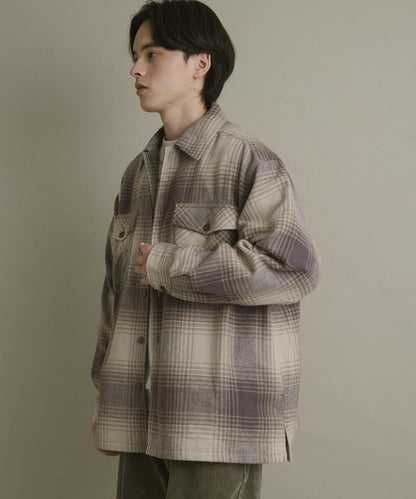 磨毛厚款法蘭絨格子襯衫