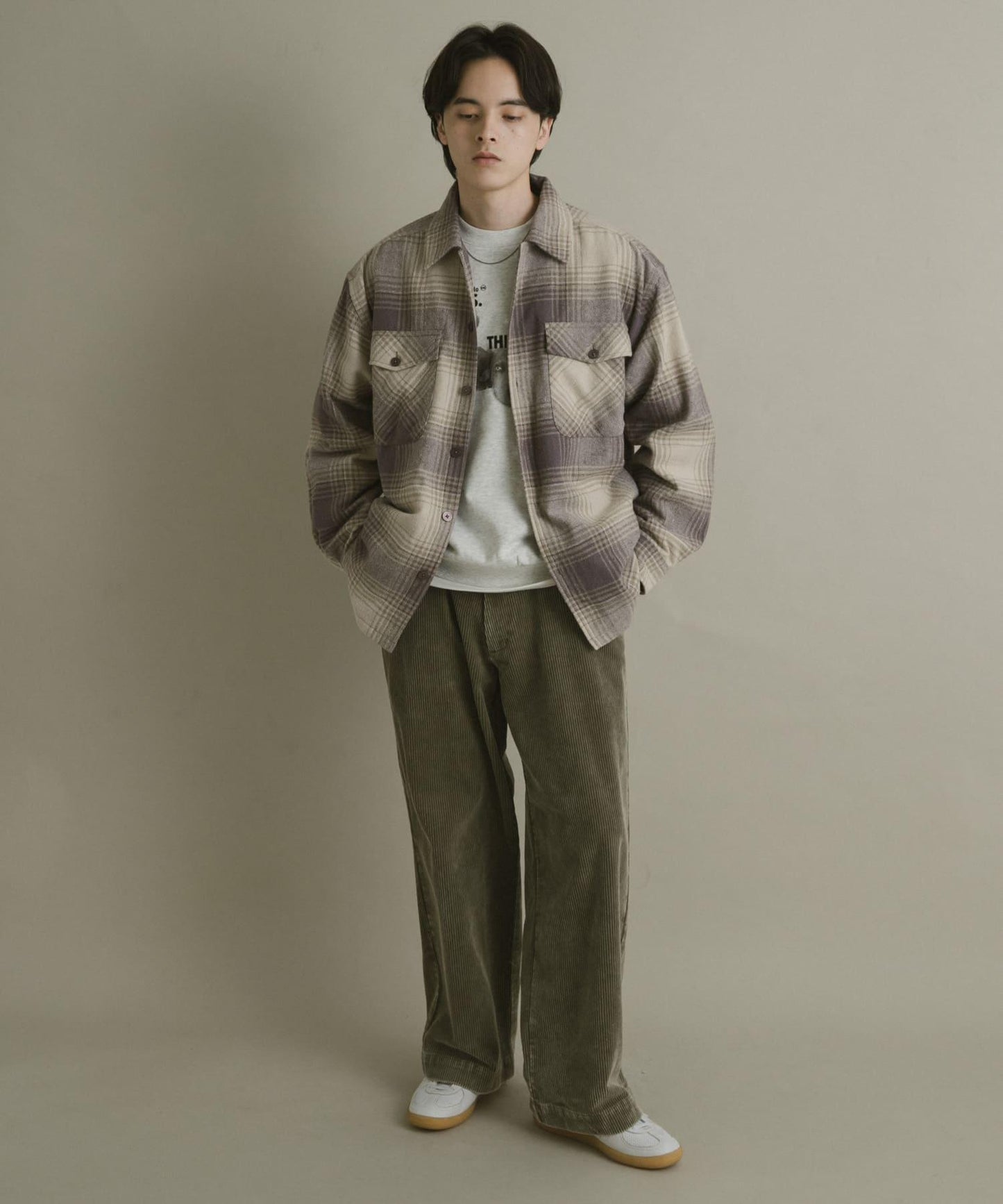 磨毛厚款法蘭絨格子襯衫