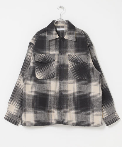 磨毛厚款法蘭絨格子襯衫