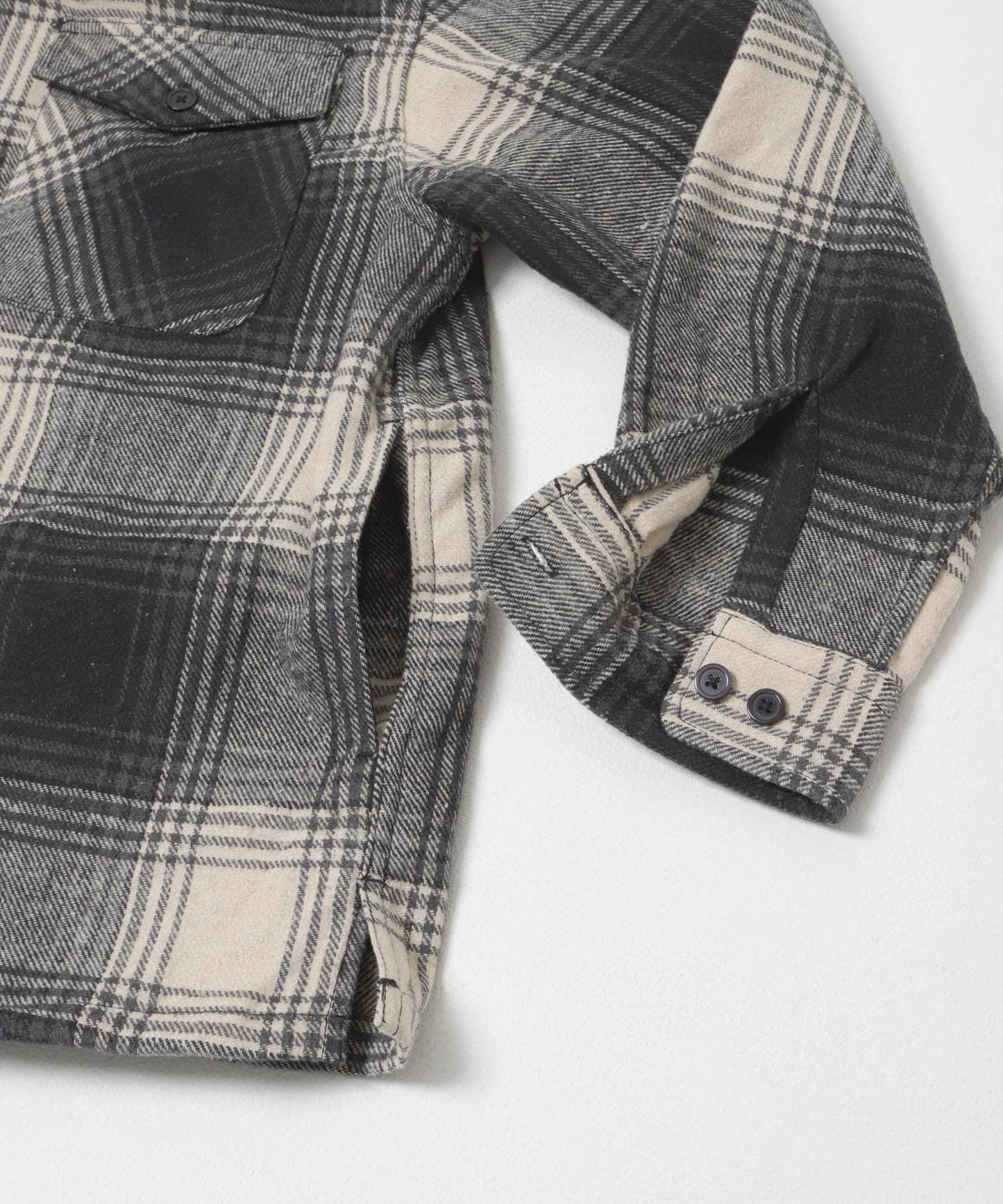 磨毛厚款法蘭絨格子襯衫