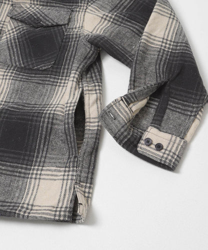 磨毛厚款法蘭絨格子襯衫