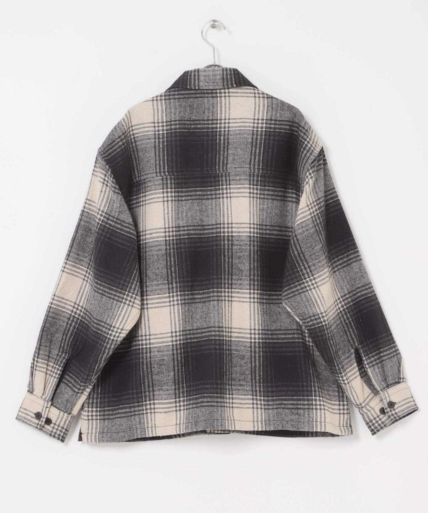 磨毛厚款法蘭絨格子襯衫