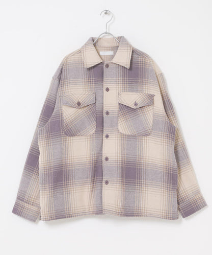 磨毛厚款法蘭絨格子襯衫