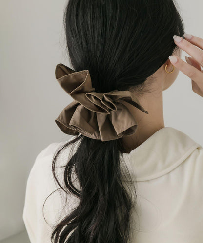 基礎荷葉邊髮圈