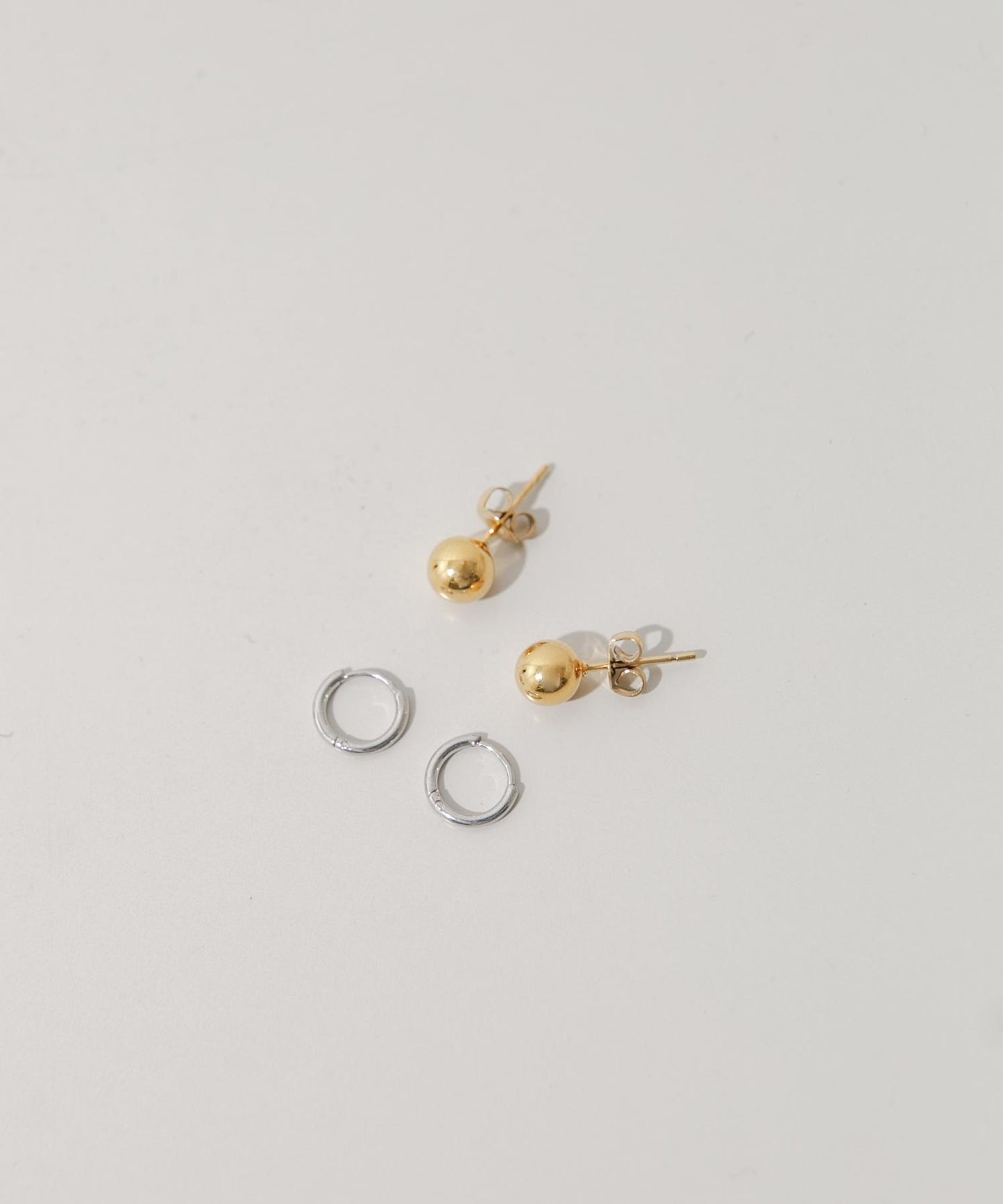 不鏽鋼迷你圈形耳環套裝