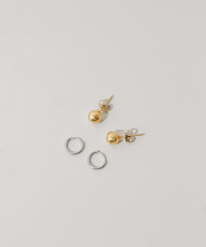 不鏽鋼迷你圈形耳環套裝