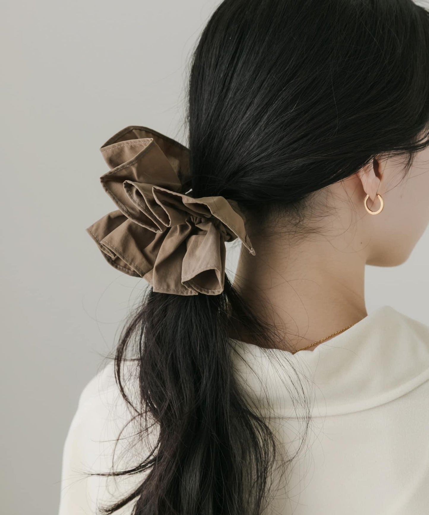 基礎荷葉邊髮圈