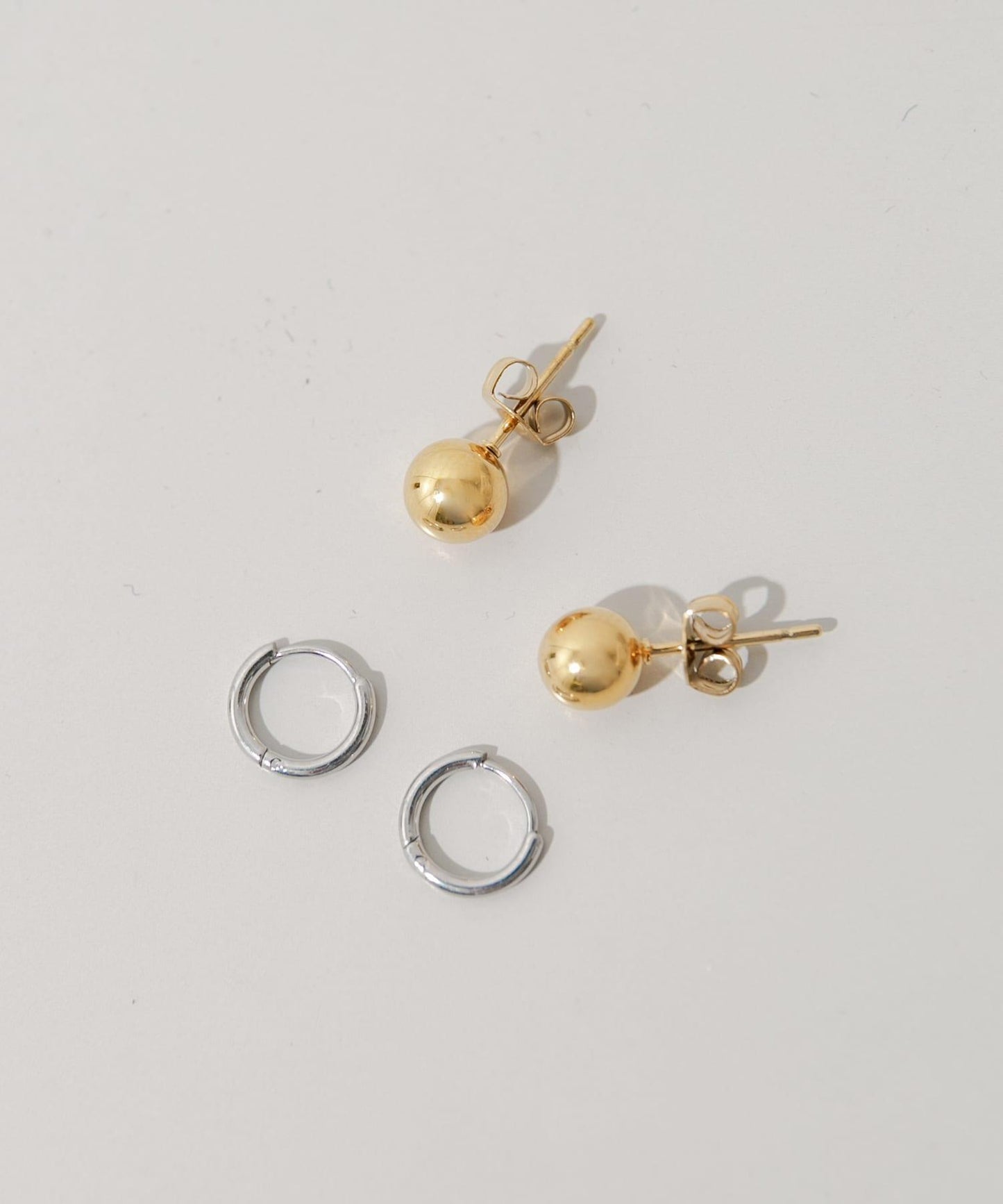 不鏽鋼迷你圈形耳環套裝