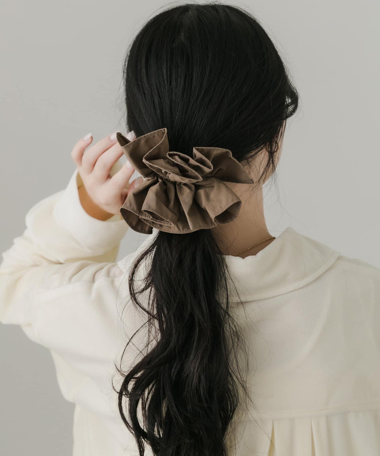 基礎荷葉邊髮圈