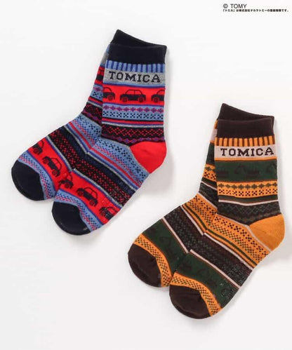 TOMICA×BREEZE 2雙裝北歐風格襪