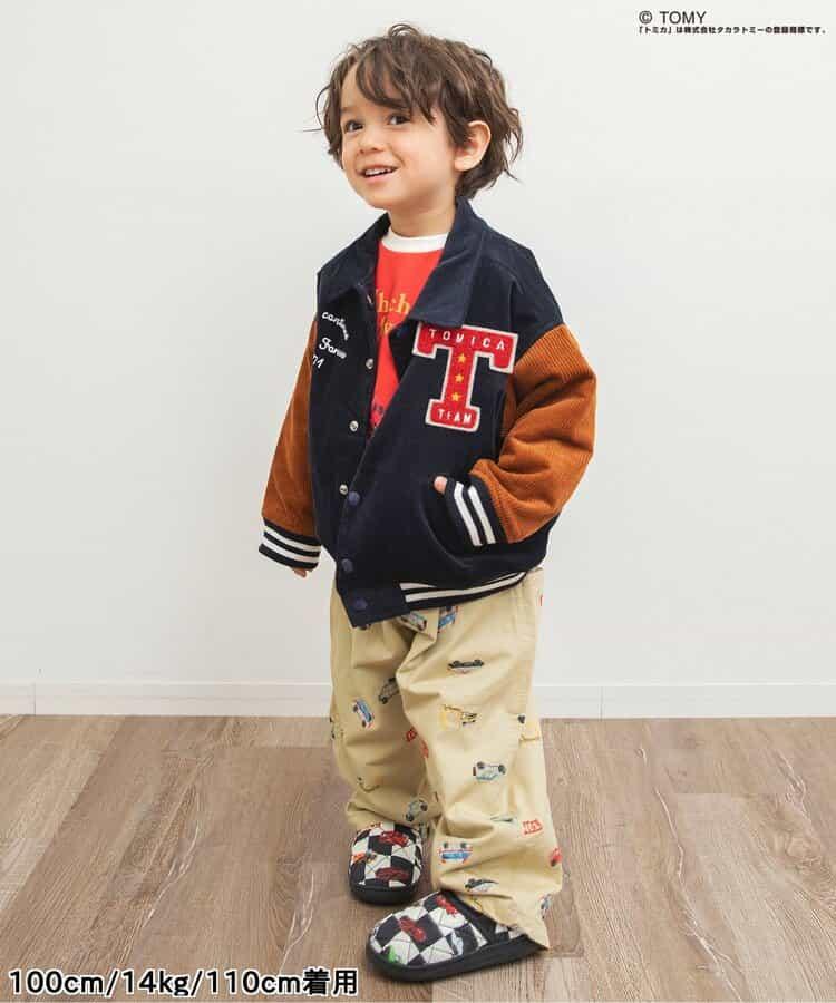 TOMICA×BREEZE 刺繡全印花長褲 10分丈