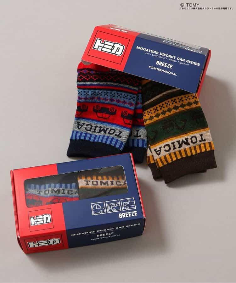 TOMICA×BREEZE 2雙裝北歐風格襪