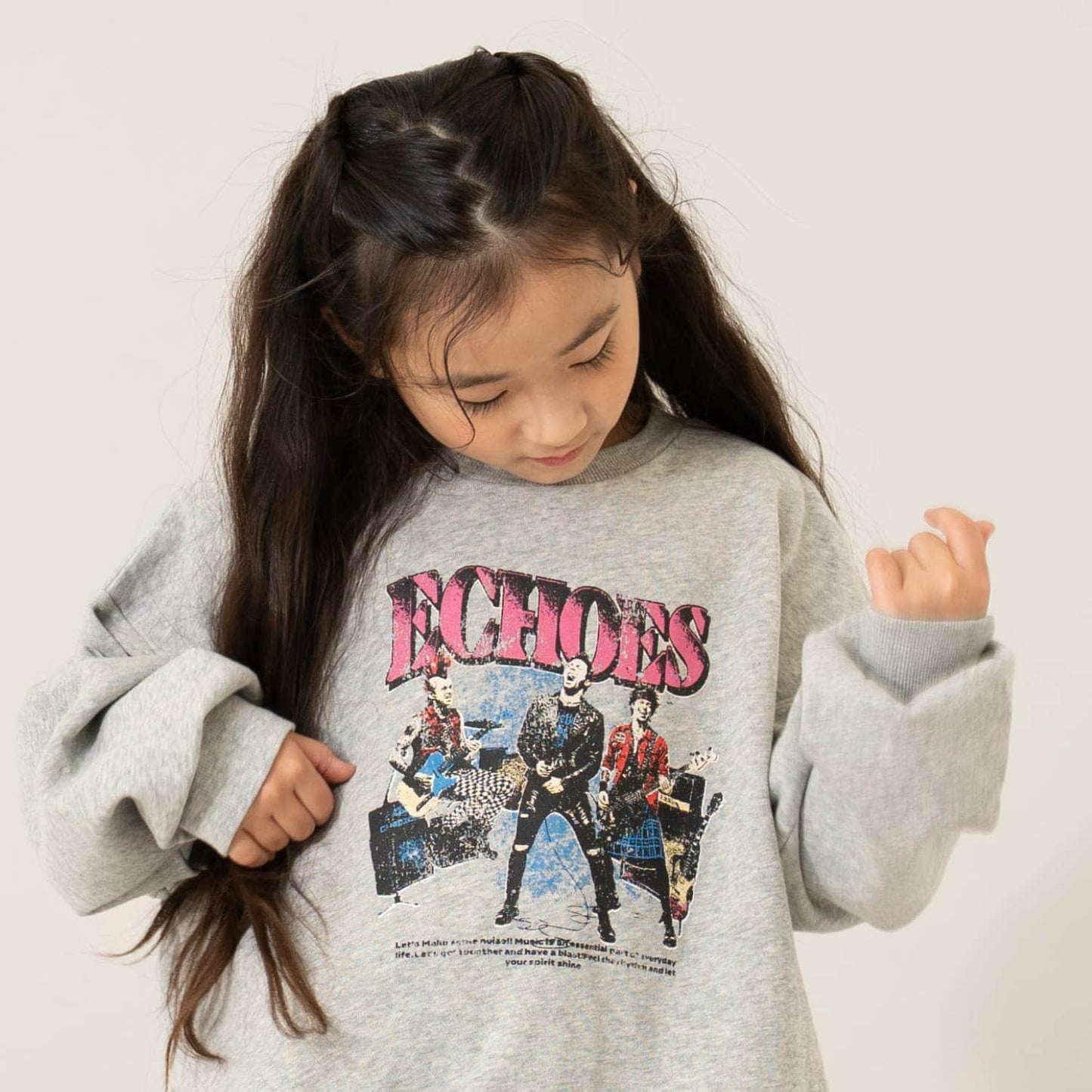 樂隊風格印花衛衣