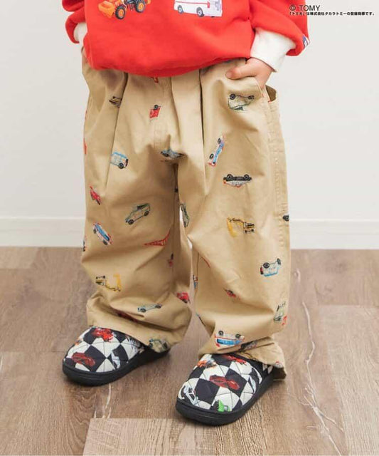 TOMICA×BREEZE 刺繡全印花長褲 10分丈