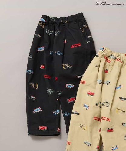 TOMICA×BREEZE 刺繡全印花長褲 10分丈