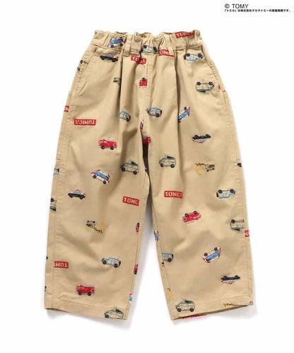 TOMICA×BREEZE 刺繡全印花長褲 10分丈