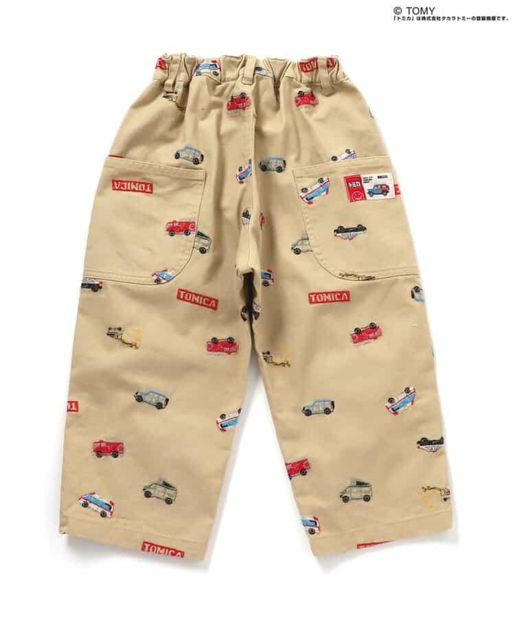 TOMICA×BREEZE 刺繡全印花長褲 10分丈