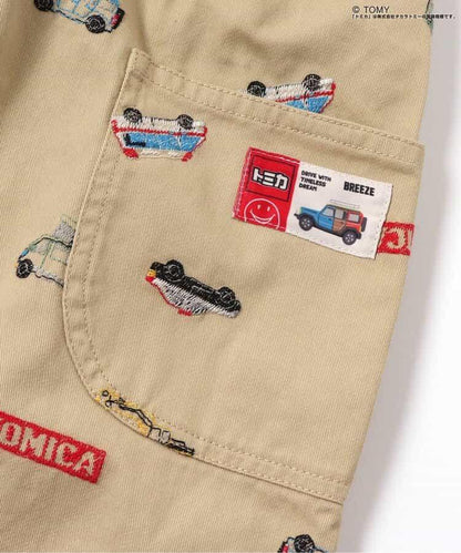 TOMICA×BREEZE 刺繡全印花長褲 10分丈