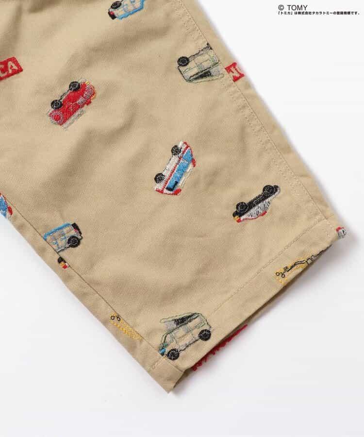 TOMICA×BREEZE 刺繡全印花長褲 10分丈