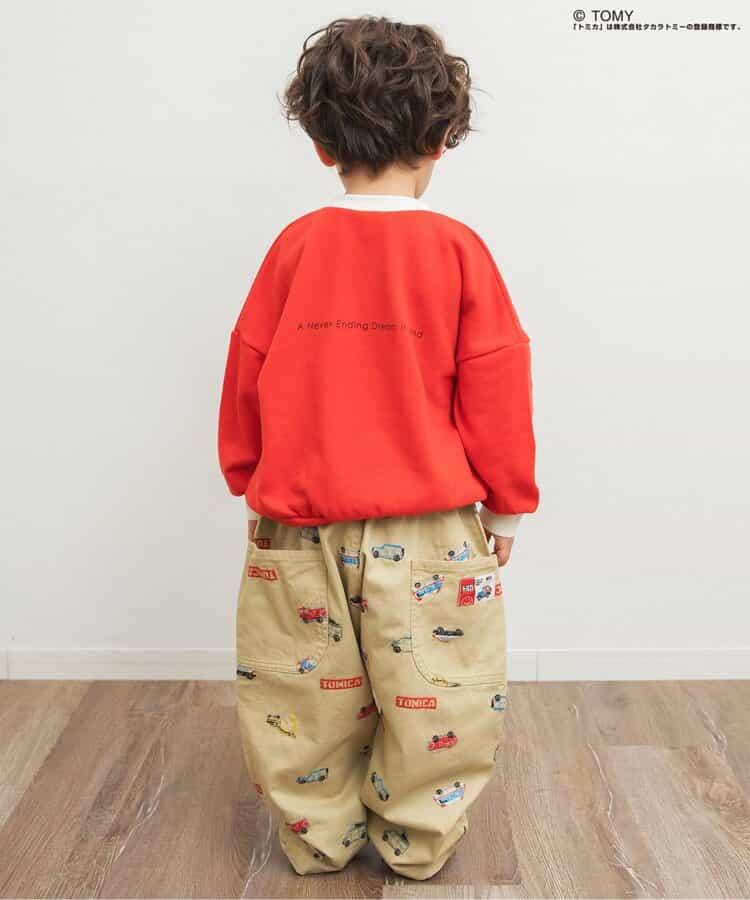 TOMICA×BREEZE 刺繡全印花長褲 10分丈