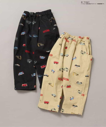 TOMICA×BREEZE 刺繡全印花長褲 10分丈