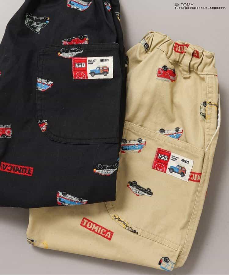 TOMICA×BREEZE 刺繡全印花長褲 10分丈