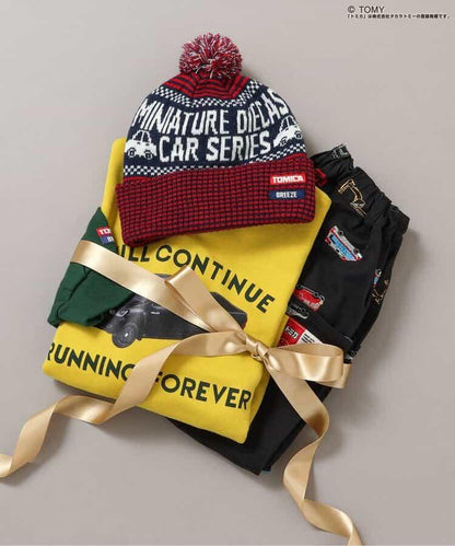 TOMICA×BREEZE 刺繡全印花長褲 10分丈