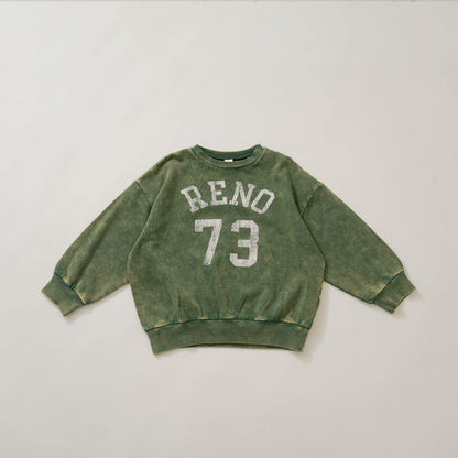 美式休閒風格印花衛衣