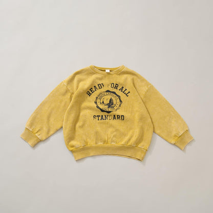 美式休閒風格印花衛衣