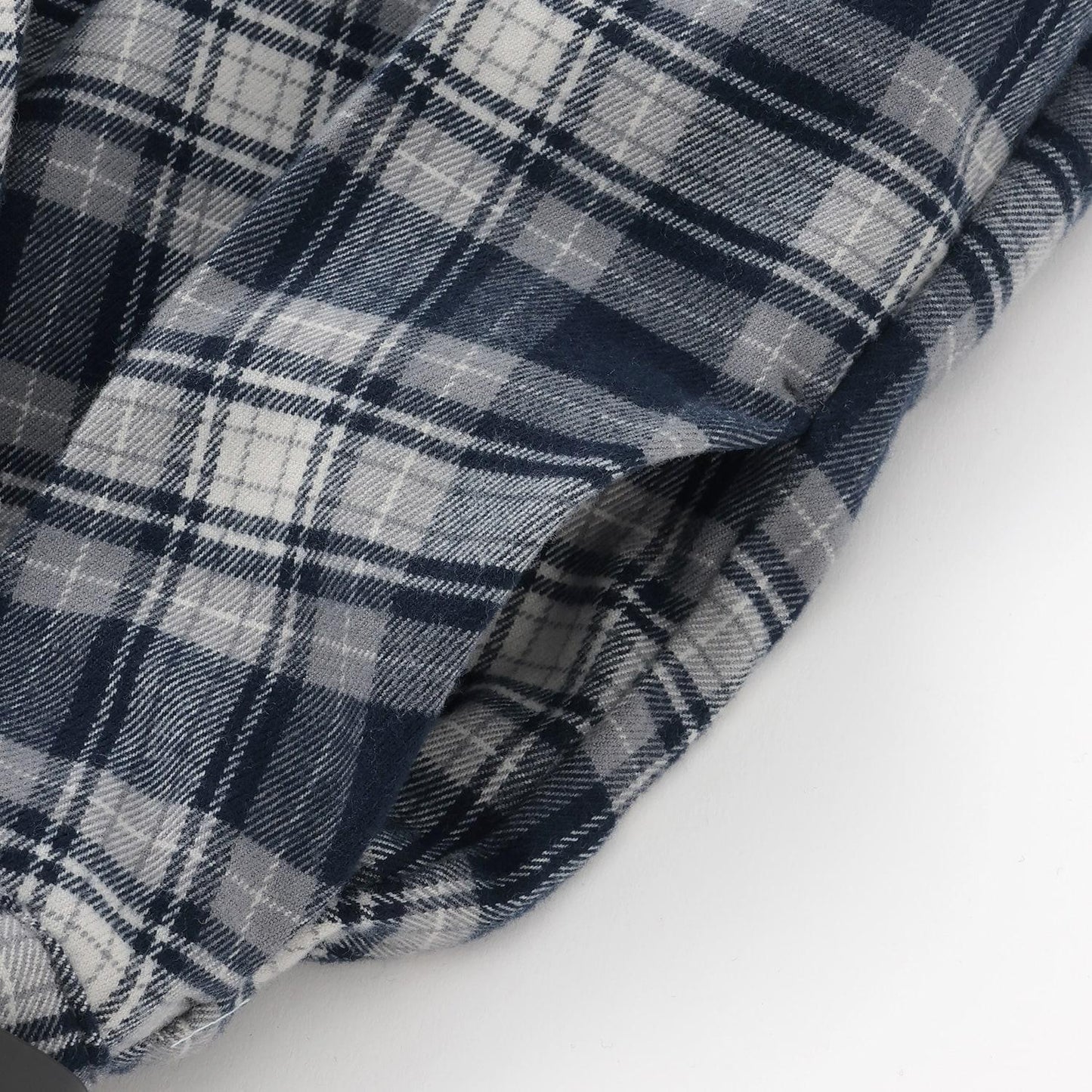 【起毛】帶腰帶格紋百褶裙