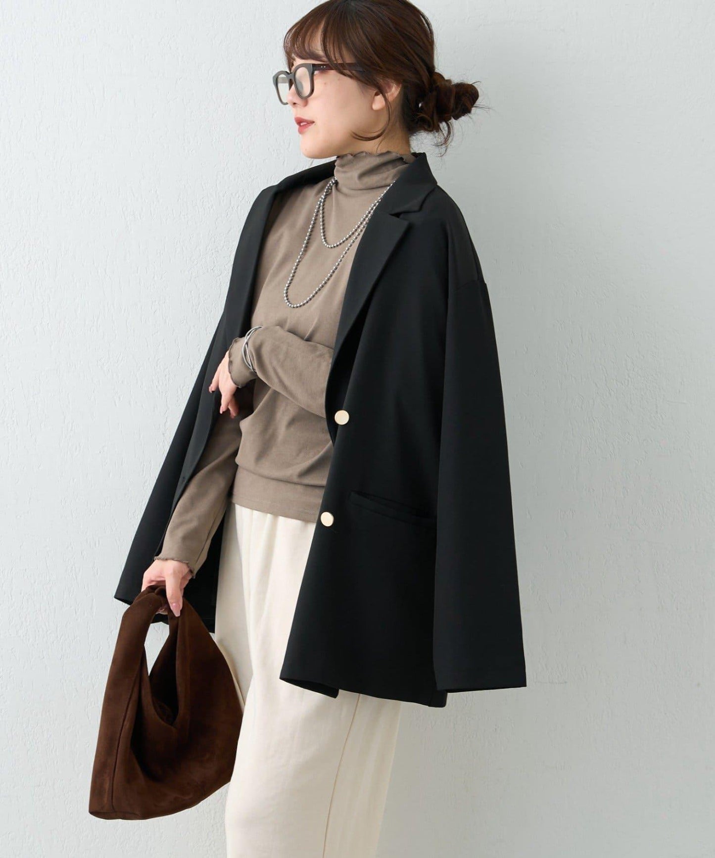 【RMAF】保溫加工保暖荷葉邊高領長袖T恤