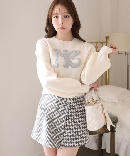 金色紐扣半身裙