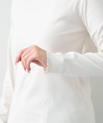 【RMAF】保溫加工保暖荷葉邊高領長袖T恤