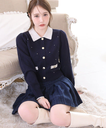 帶腰帶層疊百褶迷你裙