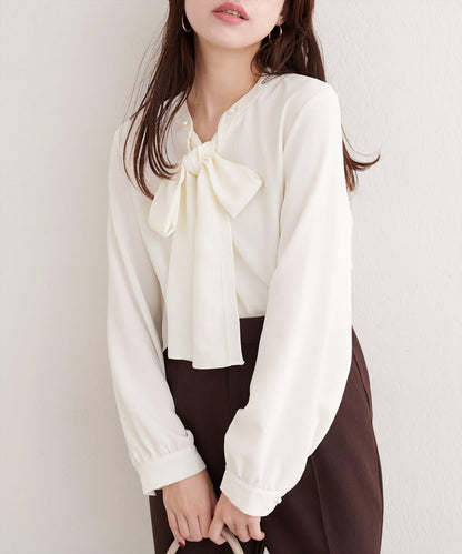 2WAY蝴蝶結領帶襯衫