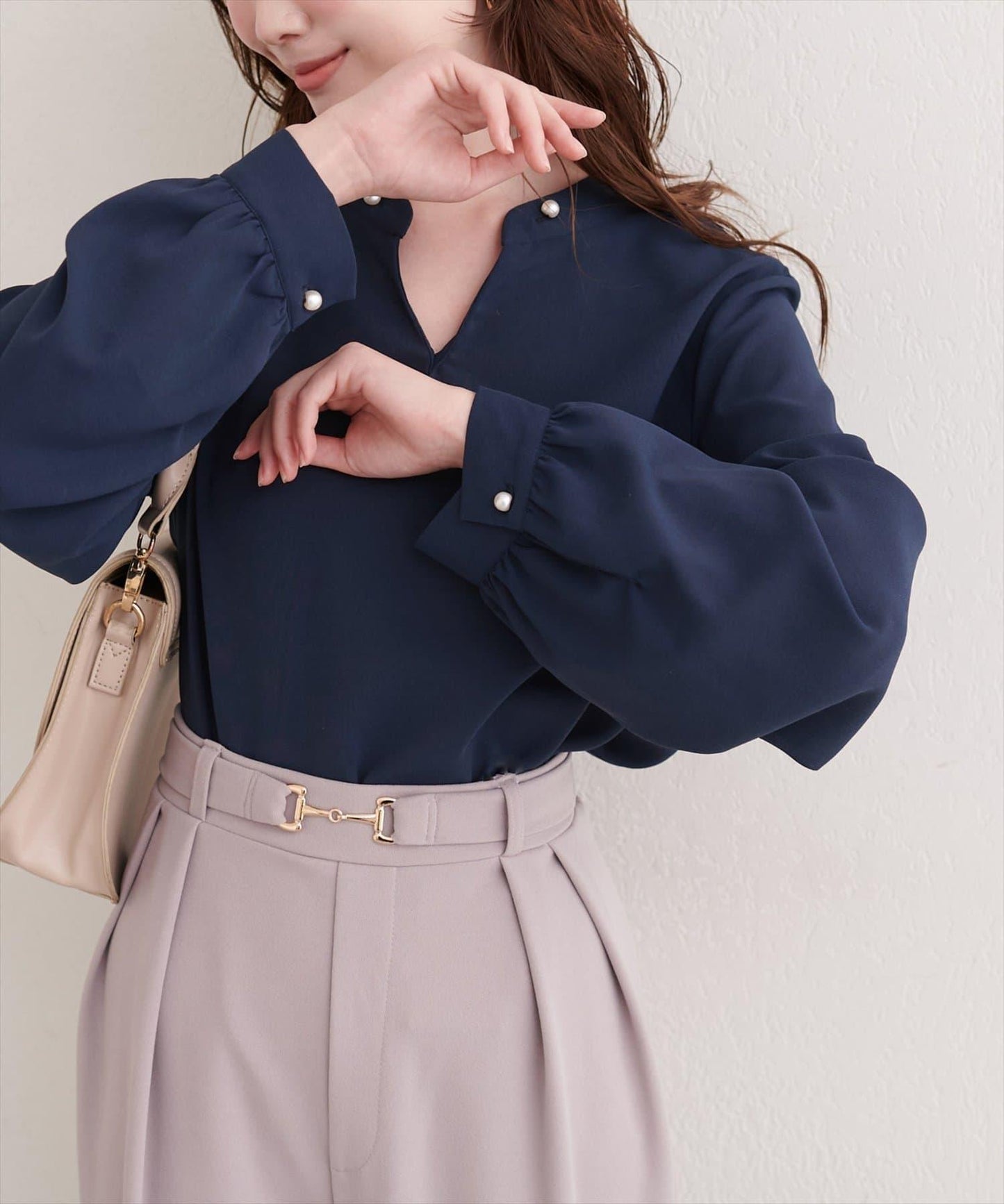 2WAY蝴蝶結領帶襯衫