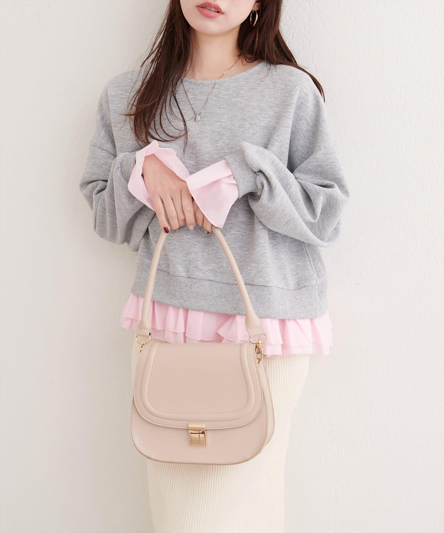 荷葉邊層疊套頭衫