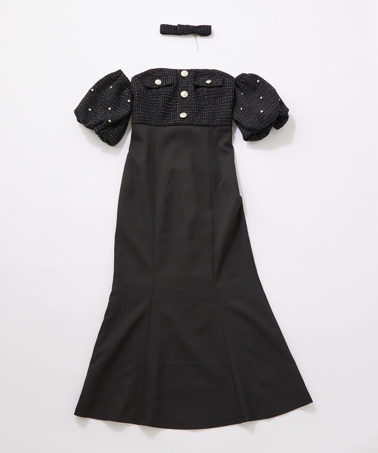 【Belle Charme】粗花呢美人魚連衣裙