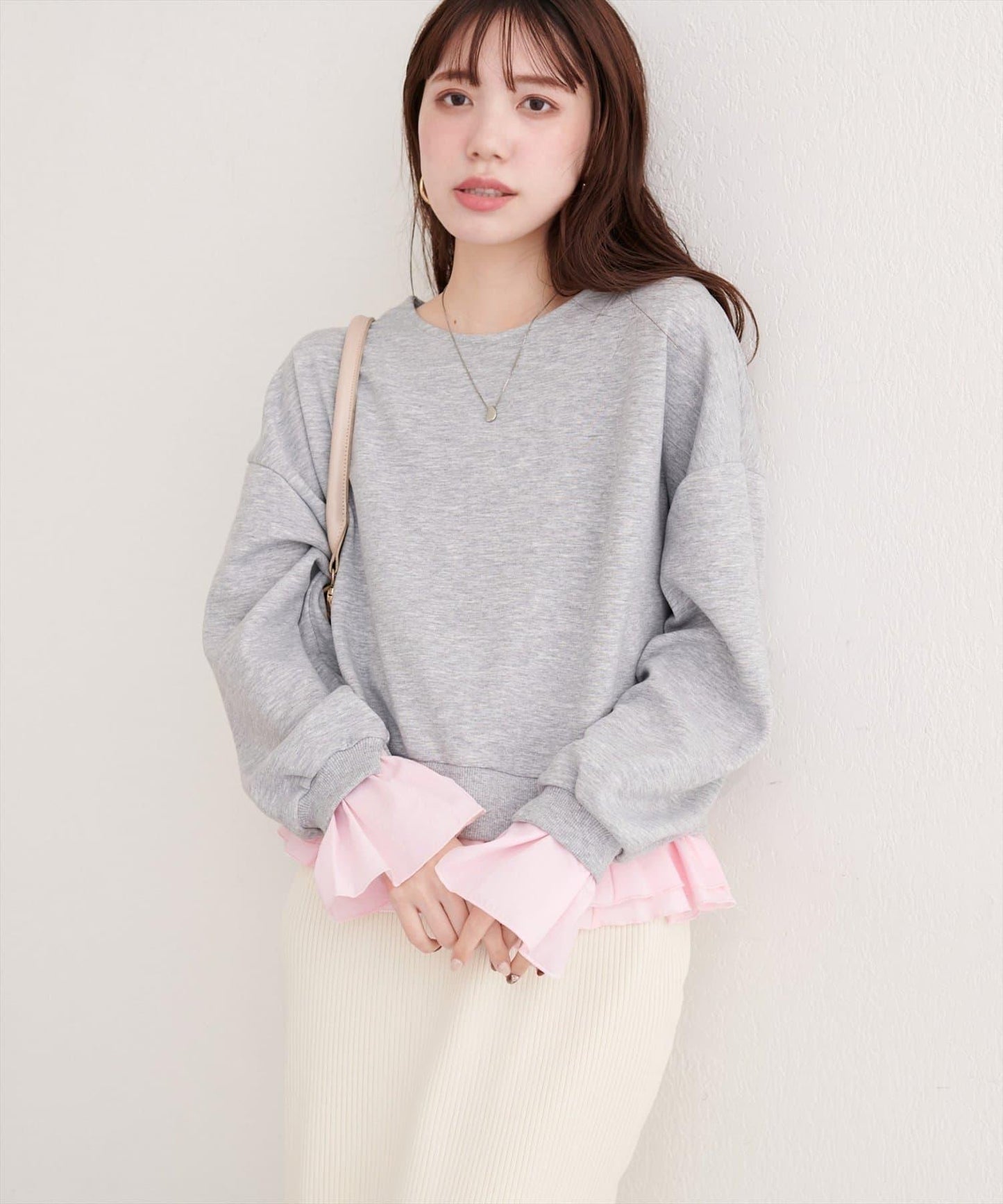 荷葉邊層疊套頭衫