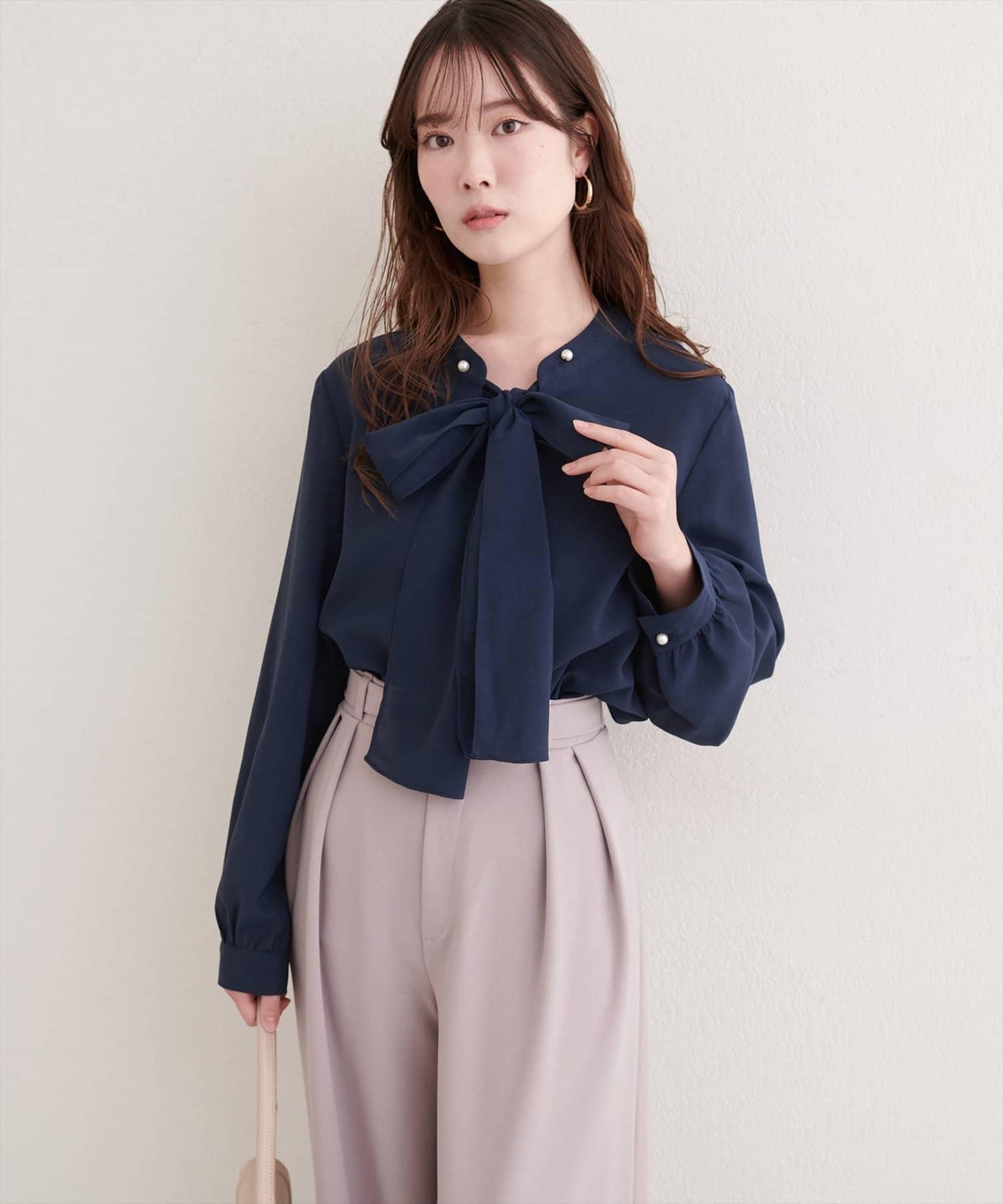 2WAY蝴蝶結領帶襯衫