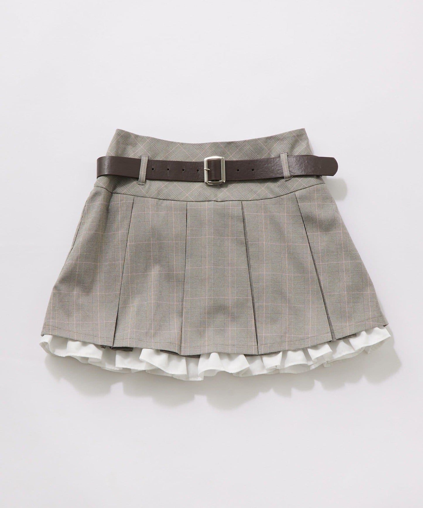 下襬荷葉邊百褶裙