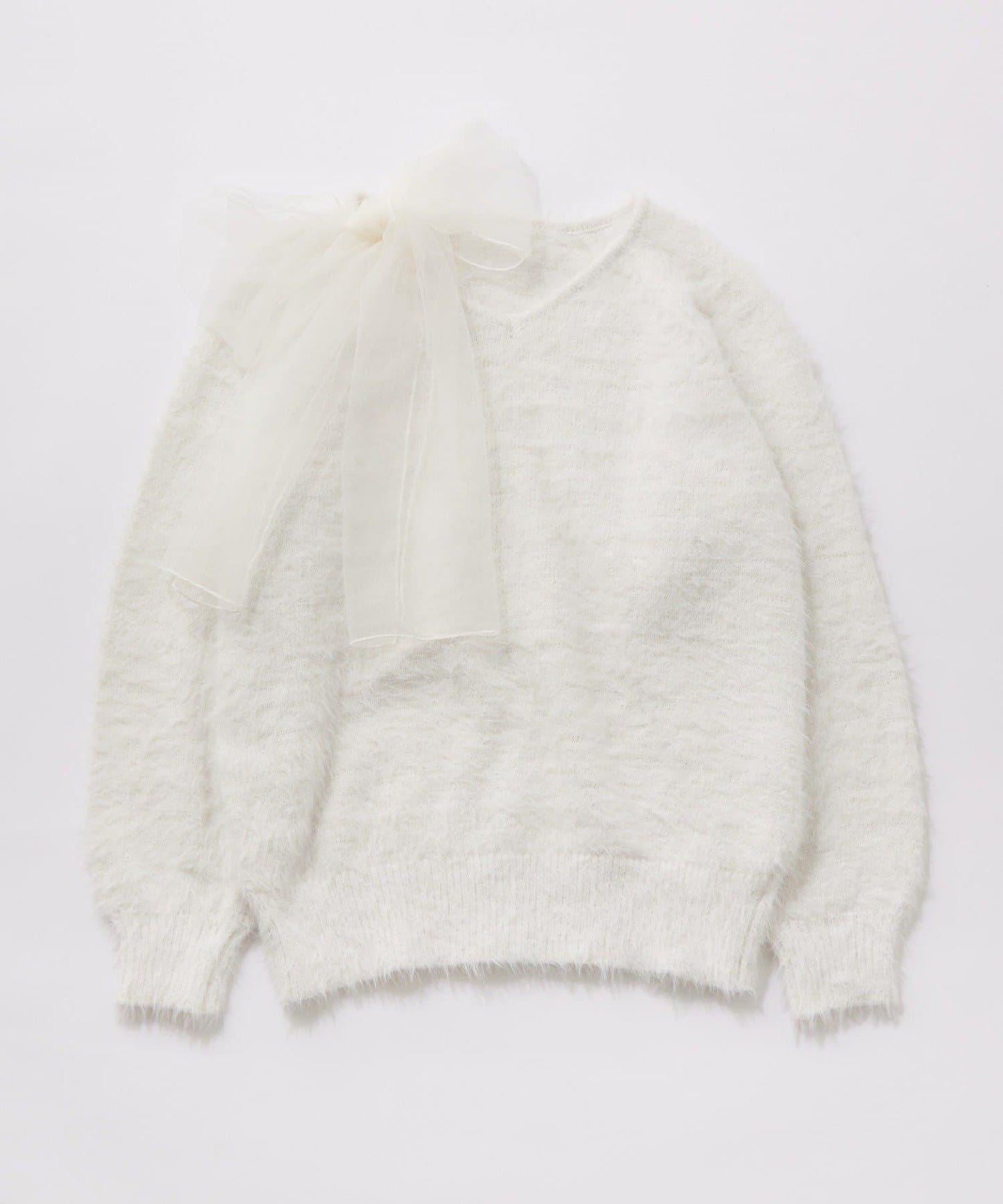 網紗蝴蝶結寬鬆連衣裙