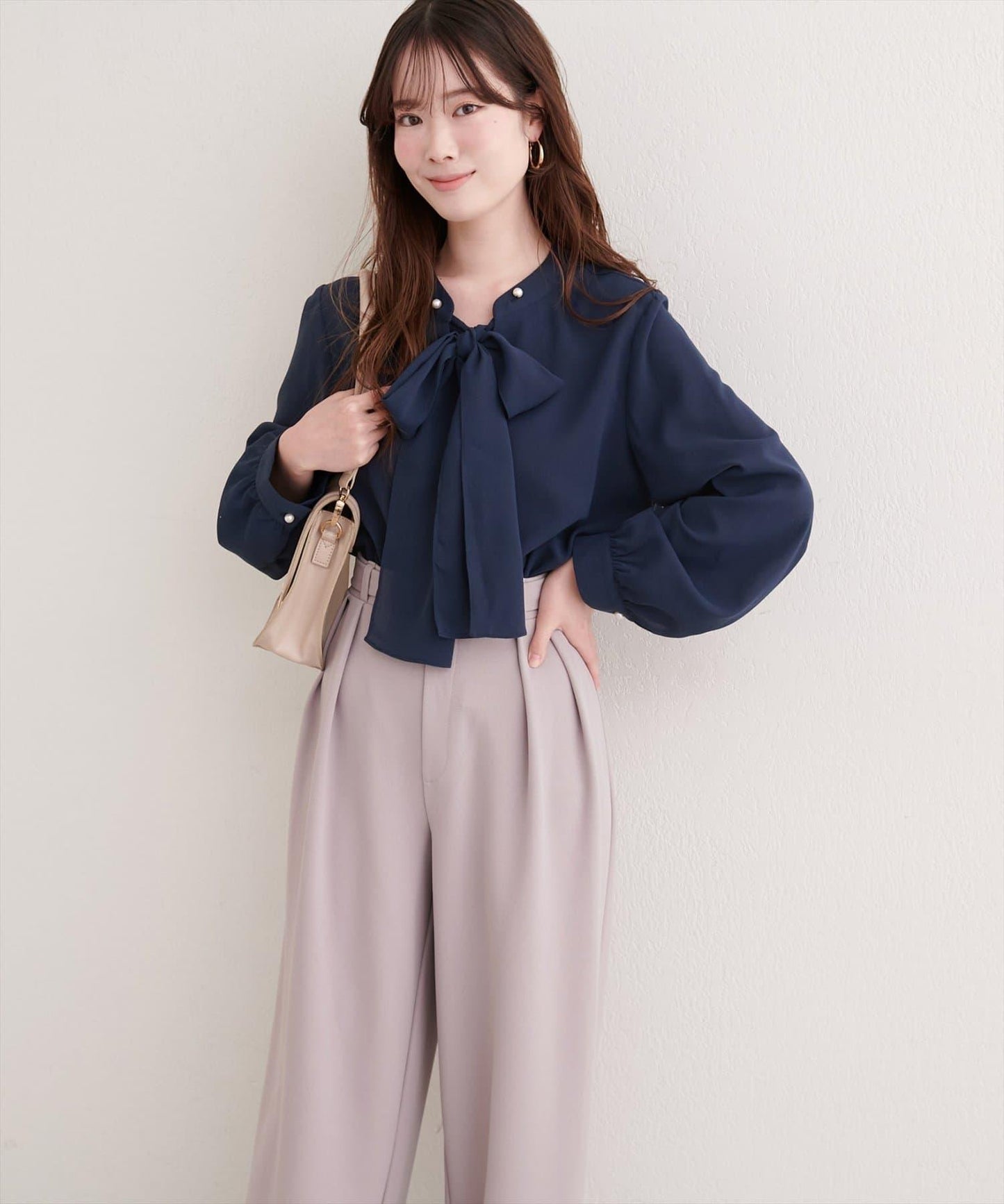 2WAY蝴蝶結領帶襯衫