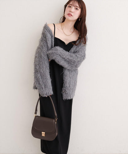 剪裁喬其紗吊帶連衣裙